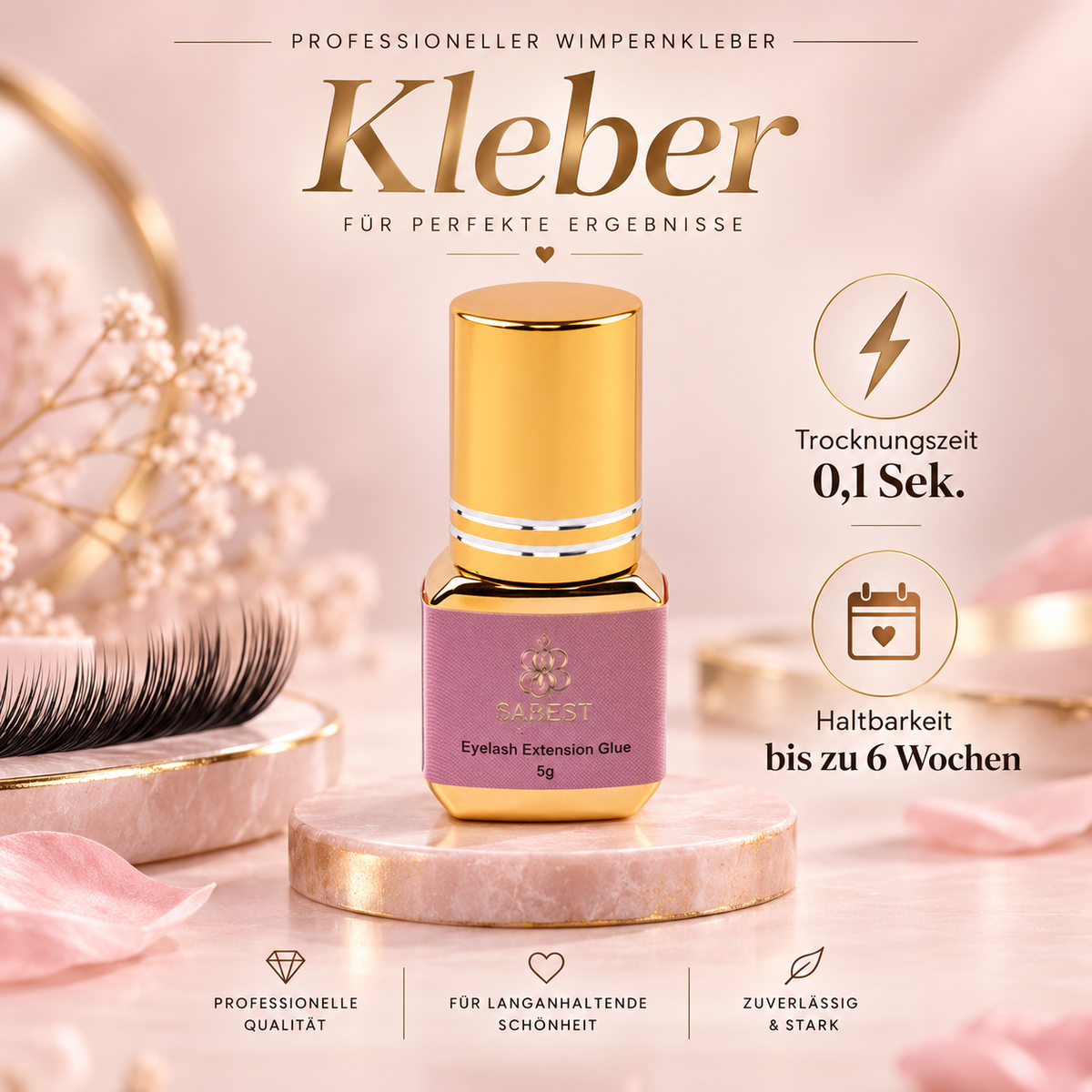 Masterkleber – Profi Wimpernkleber | Halt bis zu 6 Wochen